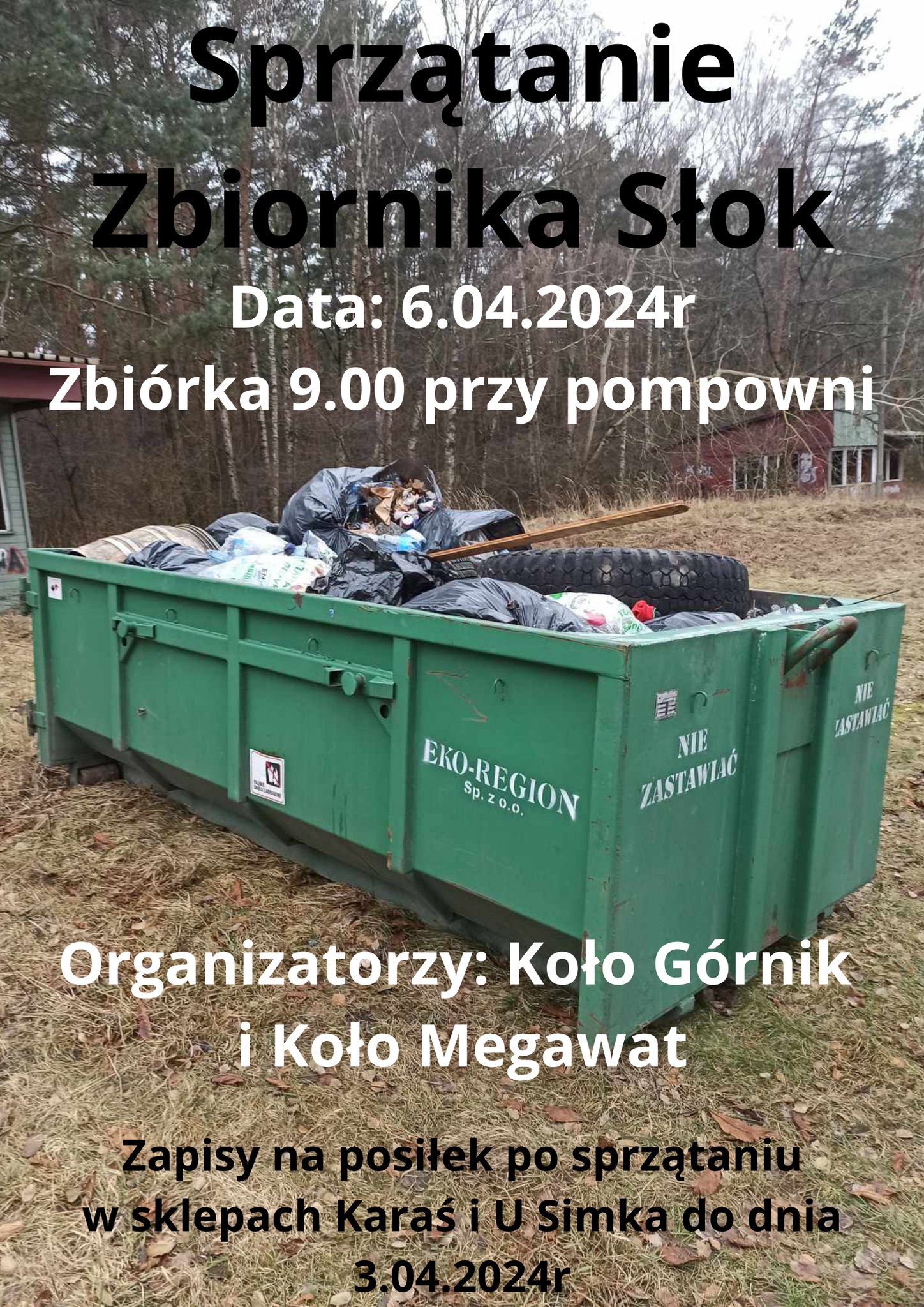 Akcja sprzątania zbiornika Słok