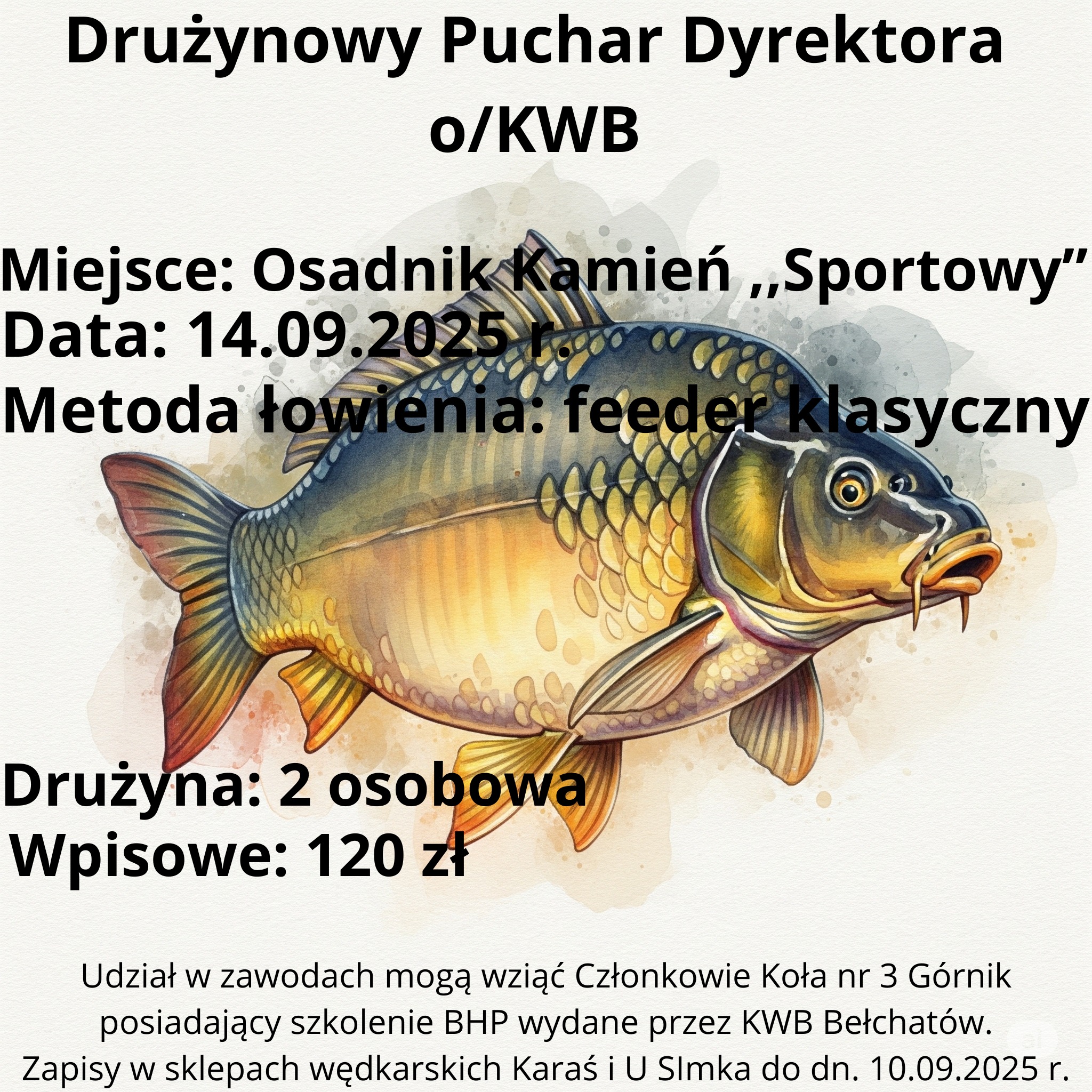 Zaproszenie na Puchar Dyrektora KWB Bełchatów